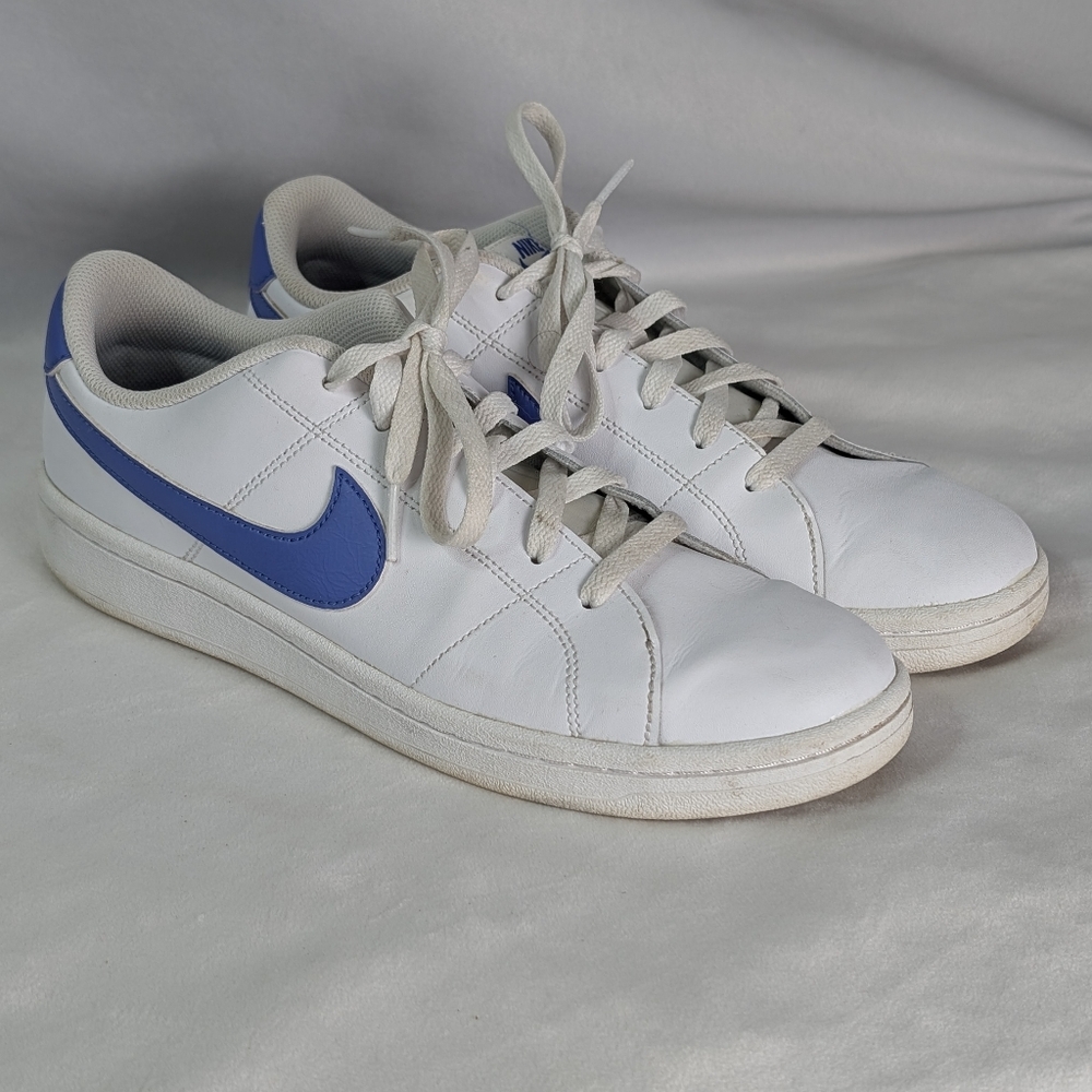 GUC Nike Women's Court Royale 2 White and Blue Sneakers